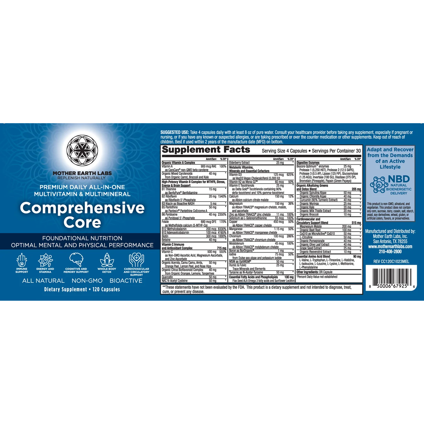 Comprehensive Core - 120 Caps