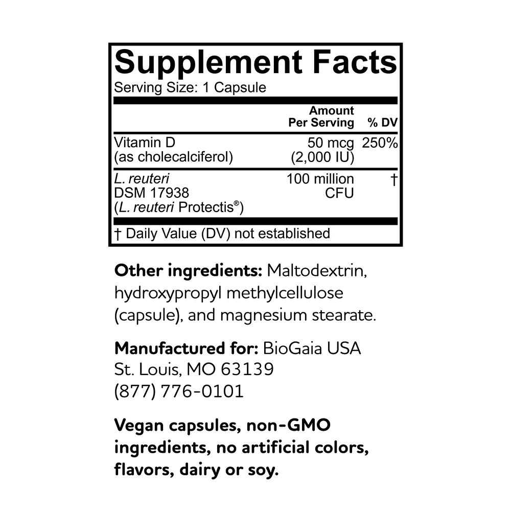 BioGaia Immune Active - Probiotic Capsules