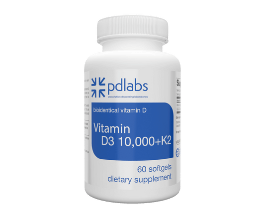 Vitamin D3 10,000 IU/ K2 -  60 soft gels