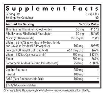 Super Vitamin B - 120 vcaps